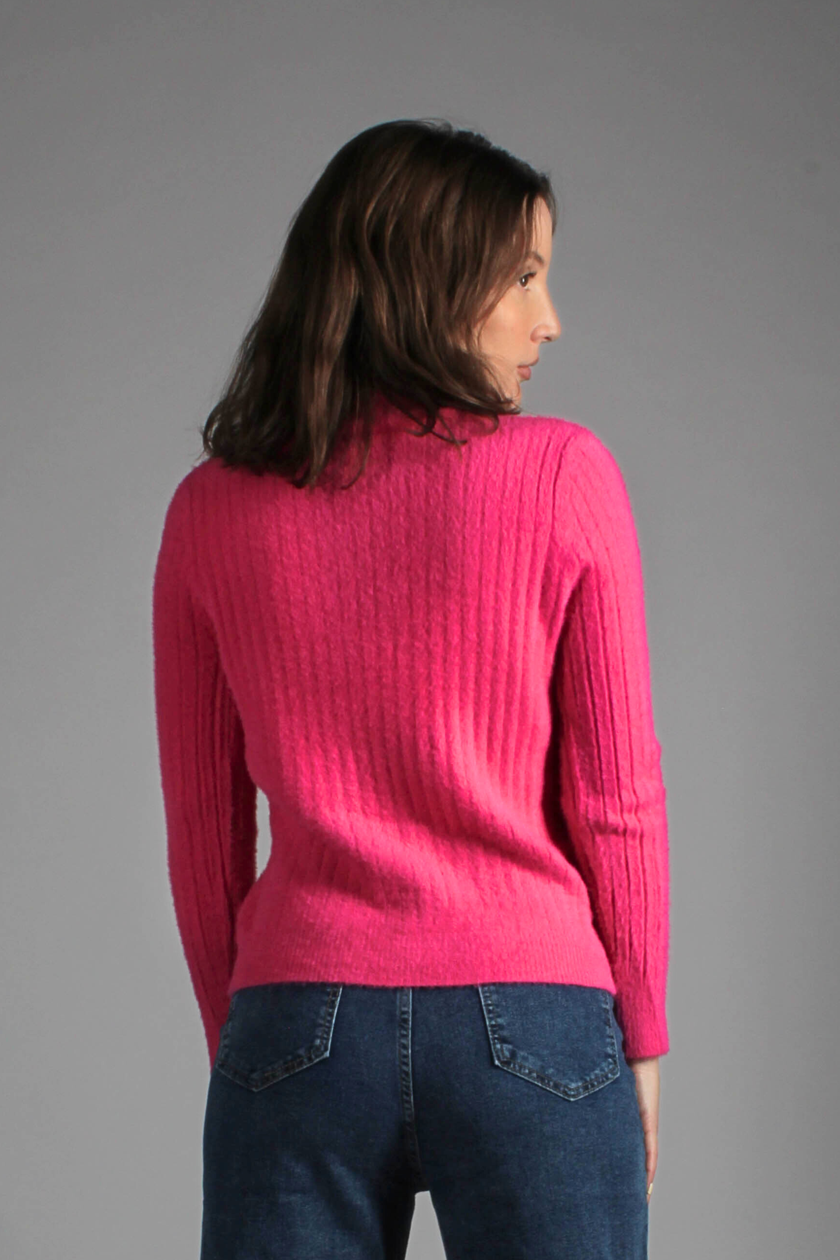 Jersey Punto en Fucsia